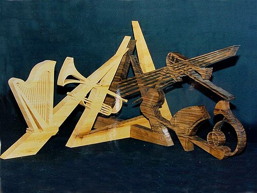 Harmonie, sculpture en bois