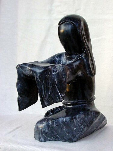 Sculpture en statite, "Croyance", Pascal Veuillet (sculpteur)